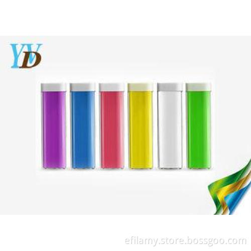 1500mAh USB Lipstick Rechargeable Portable Power Bank USB 1